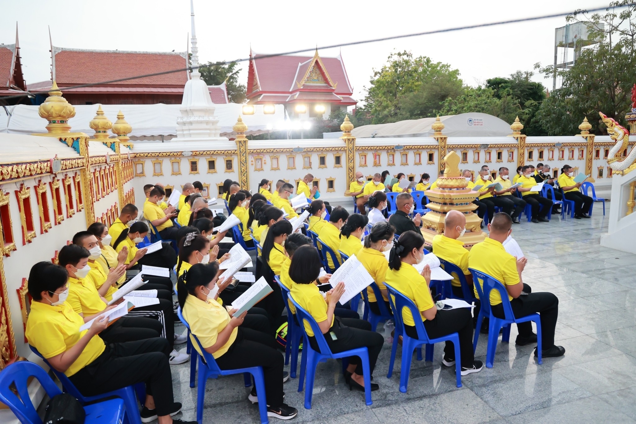 ๐๕๙ ปลัดกระทรวงกลาโหม พร้อมด้วยนายก สคภ.สป. นำคณะนายทหารชั้นผู้ใหญ่พร้อมภริยา บันทึกเทปอาเศียรวาท ถวายพระพรชัยมงคล เนื่องในโอกาสมหามงคลเฉลิมพระชนมพรรษา สมเด็จพระนางเจ้าฯ พระบรมราชินี