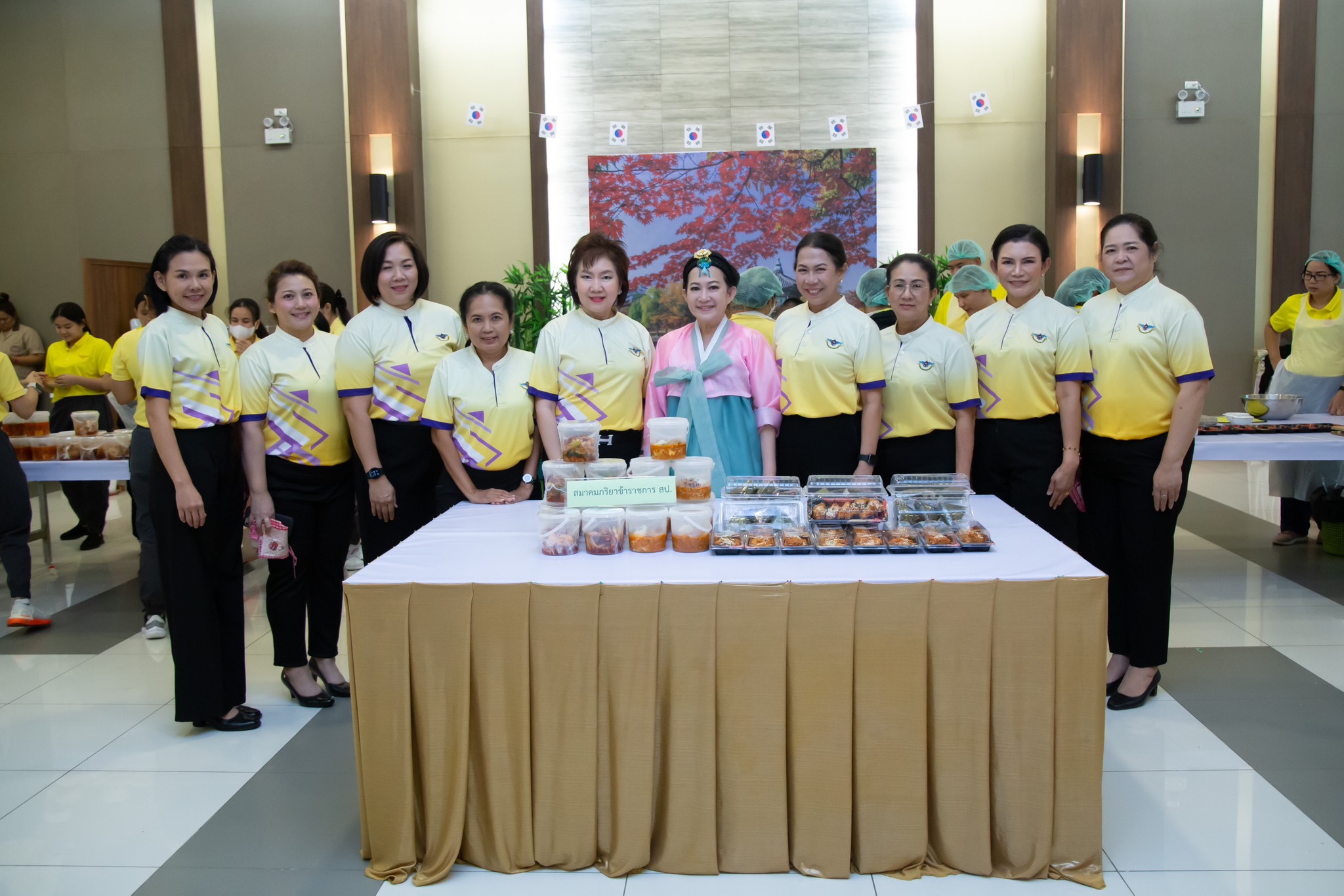 ๐๘๗ กิจกรรมอบรมหลักสูตรการทำอาหารเกาหลี