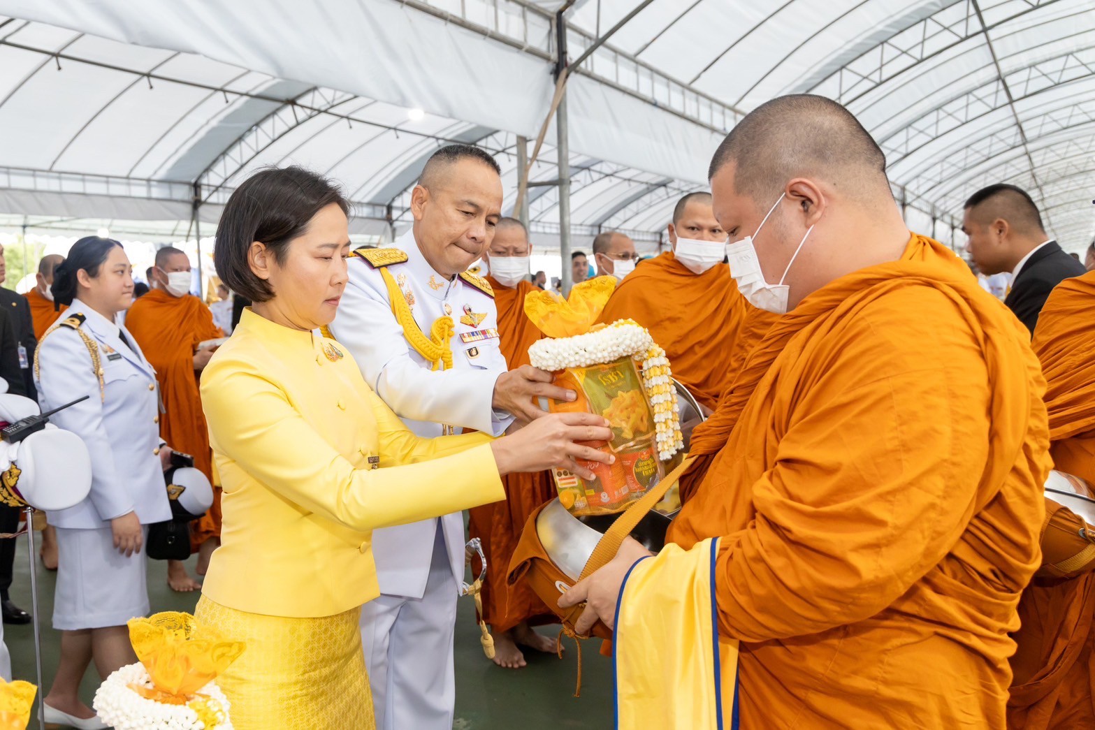 ๐๙๑ พิธีเจริญพระพุทธมนต์ และพิธีทำบุญตักบาตร ถวายเป็นพระราชกุศล เนื่องในโอกาสมหามงคลเฉลิมพระชนมพรรษาพระบาทสมเด็จพระเจ้าอยู่หัว ๖ รอบ ๒๘ กรกฎาคม ๒๕๖๗