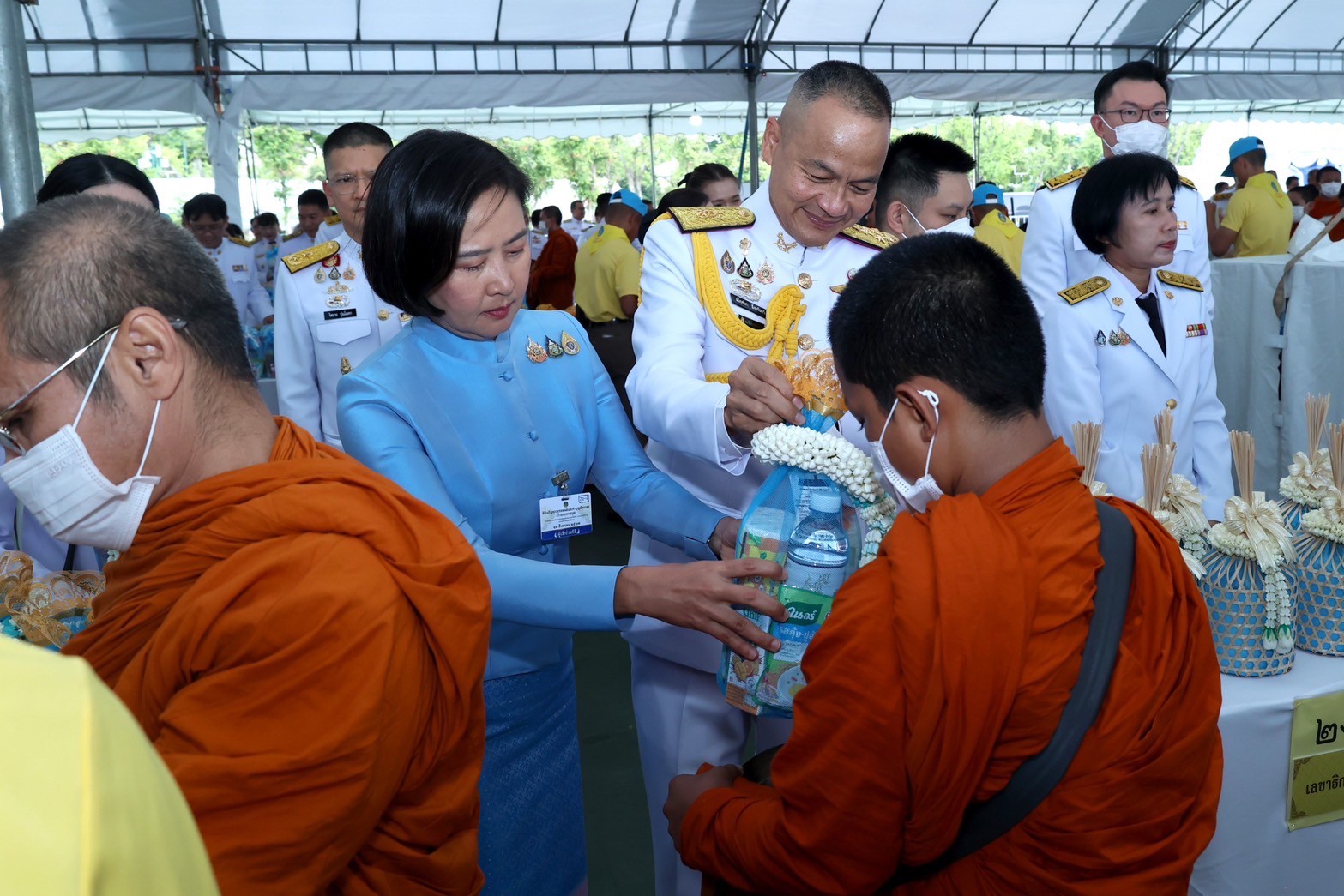 ๑๐๒ พิธีเจริญพระพุทธมนต์ และพิธีทำบุญตักบาตรถวายเป็นพระราชกุศล เนื่องในโอกาสวันเฉลิมพระชนมพรรษา สมเด็จพระนางเจ้าสิริกิติ์ พระบรมราชินีนาถ พระบรมราชชนนีพันปีหลวง ๑๒ สิงหาคม ๒๕๖๗