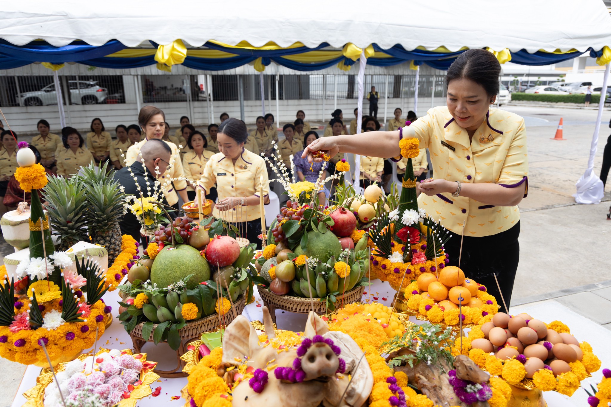 ๑๕ การจัดงานวันคล้ายวันสถาปนาสมาคมภริยาข้าราชการสำนักงานปลัดกระทรวงกลาโหม ครบรอบปีที่ ๓๔