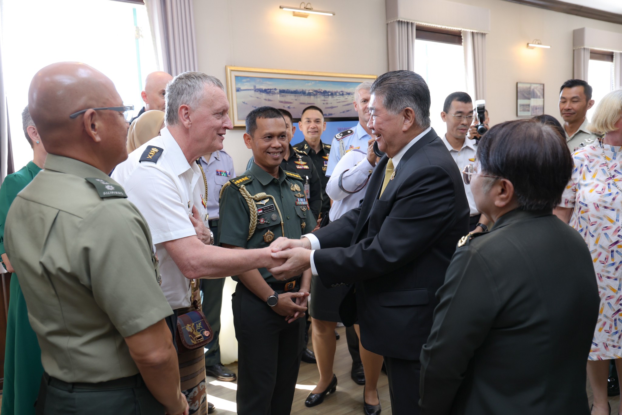 ๕๘ งานเลี้ยงรับรองคณะผู้ช่วยทูตทหารต่างประเทศ ประจำกรุงเทพฯ