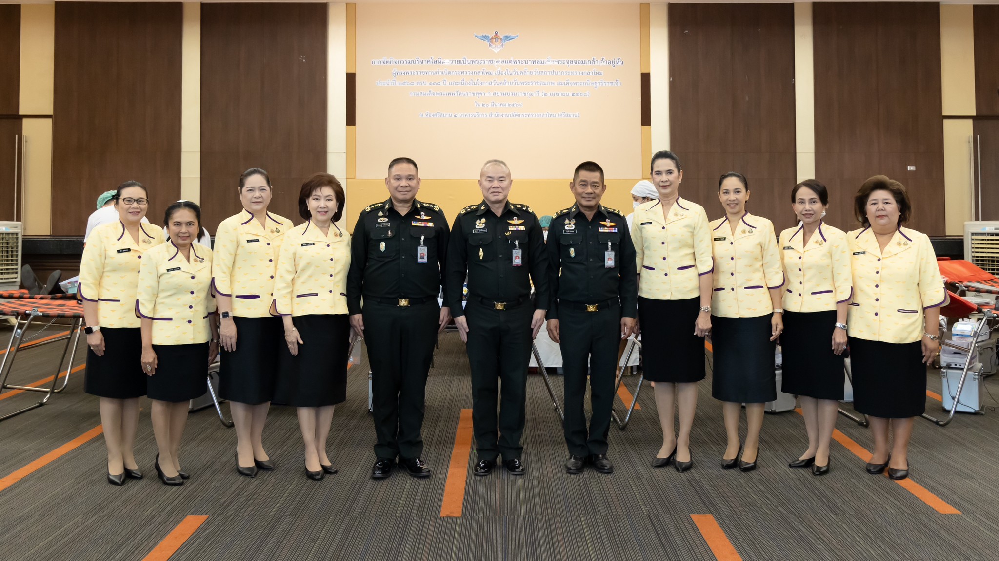 ๖๐ กิจกรรมบริจาคโลหิตถวายเป็นพระราชกุศลแด่พระบาทสมเด็จพระจุลจอมเกล้าเจ้าอยู่หัว ผู้ทรงพระราชทานกำเนิด กห. เนื่องในวันคล้ายวันสถาปนา กห. ประจำปี ๒๕๖๘ และเนื่องในโอกาสวันคล้ายวันพระราชสมภพสมเด็จพระกนิษฐาธิราชเจ้า กรมสมเด็จพระเทพรัตนราชสุดาฯ สยามบรมราชกุมารี