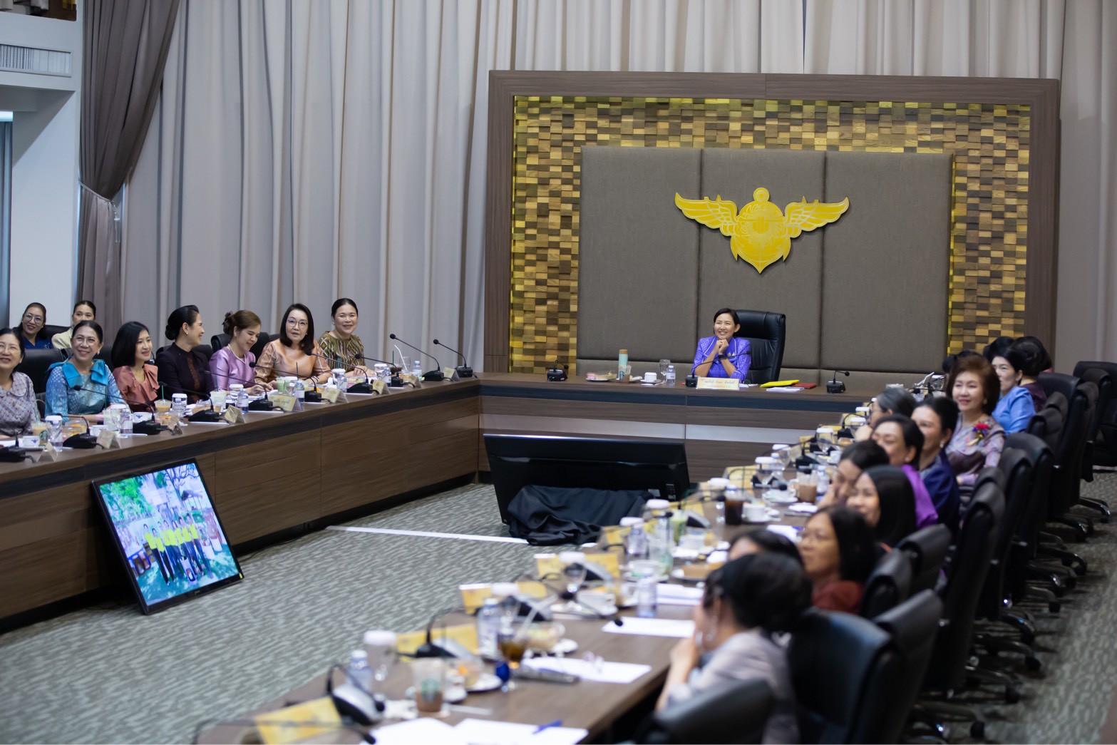 ๖๗ การประชุมสรุปผลการดำเนินงานของสมาคมภริยาข้าราชการสำนักงานปลัดกระทรวงกลาโหม รอบ ๖ เดือน