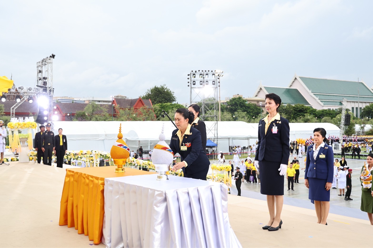 ๙๖ พิธีถวายเครื่องราชสักการะ วางพานพุ่ม และจุดเทียนถวายพระพรชัยมงคล เนื่องในโอกาสวันเฉลิมพระชนมพรรษาพระบาทสมเด็จพระเจ้าอยู่หัว (๒๘ ก.ค.๖๘)
