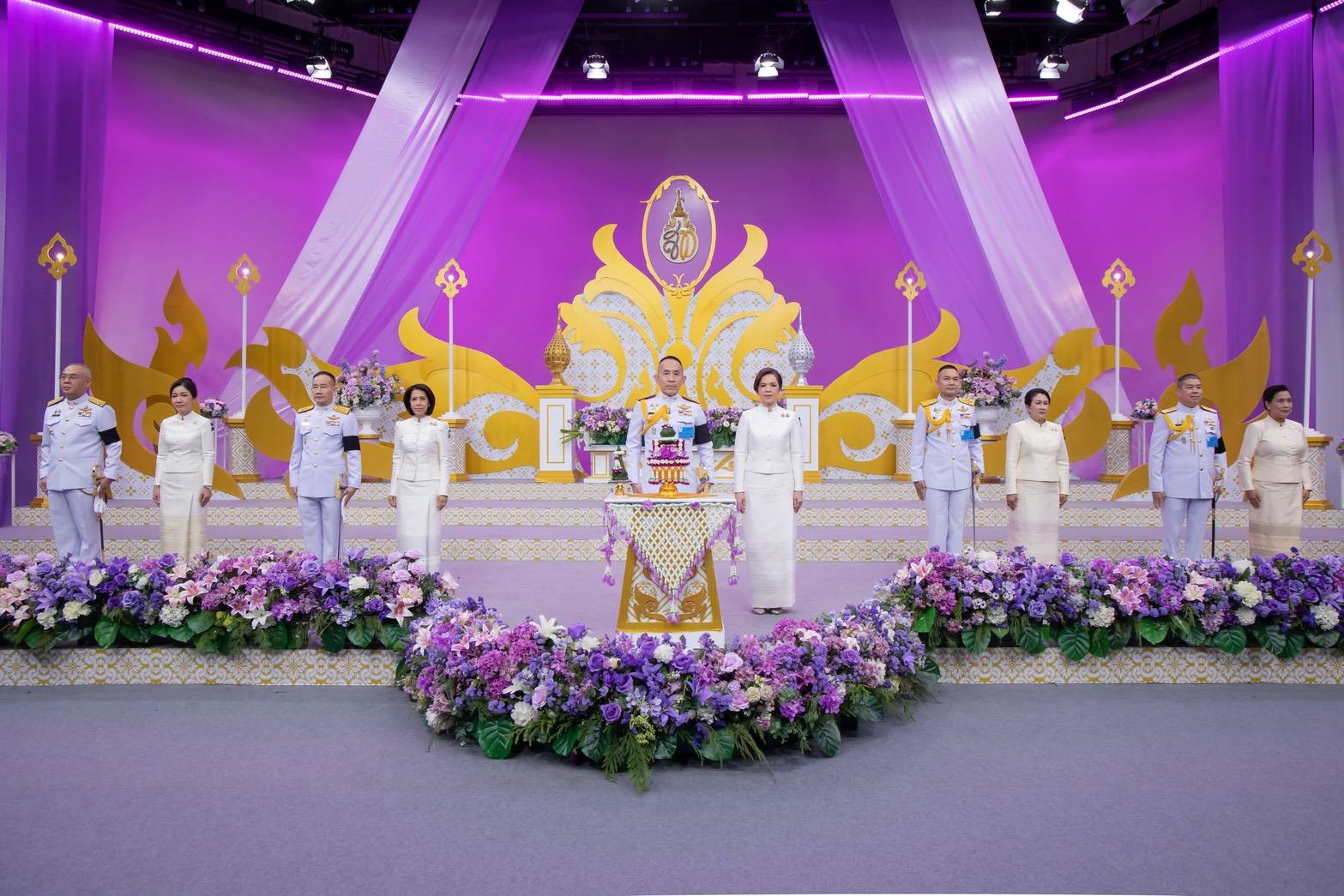 ๖๑ การบันทึกเทปโทรทัศน์อาเศียรวาทถวายพระพรชัยมงคล เนื่องในโอกาสมหามงคลเฉลิมพระชนมพรรษาสมเด็จพระนา...