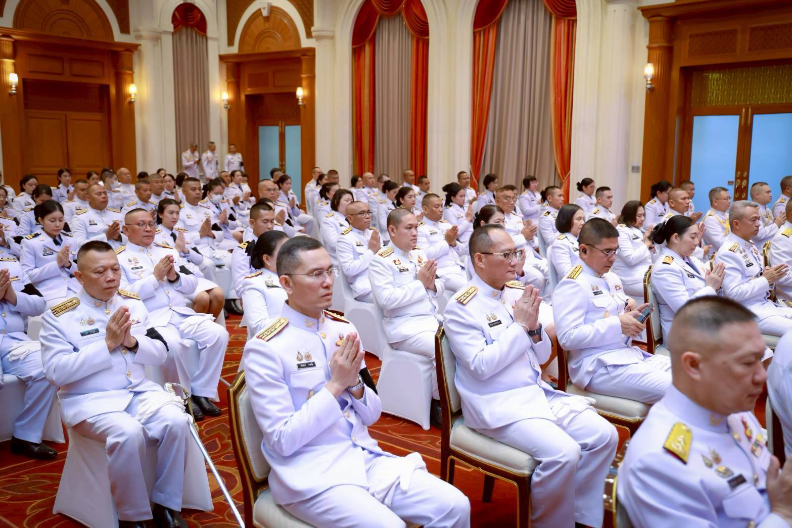 ๗๘ พิธีบำเพ็ญกุศลสัตตมวาร เพื่อถวายเป็นพระกุศลแด่สมเด็จพระเจ้าลูกเธอ เจ้าฟ้าพัชรกิติยาภา นเรนทิราเทพยวดี กรมหลวงราชสาริณีสิริพัชร มหาวัชรราชธิดา ในวาระครบ ๗ วัน แห่งการสิ้นพระชนม์