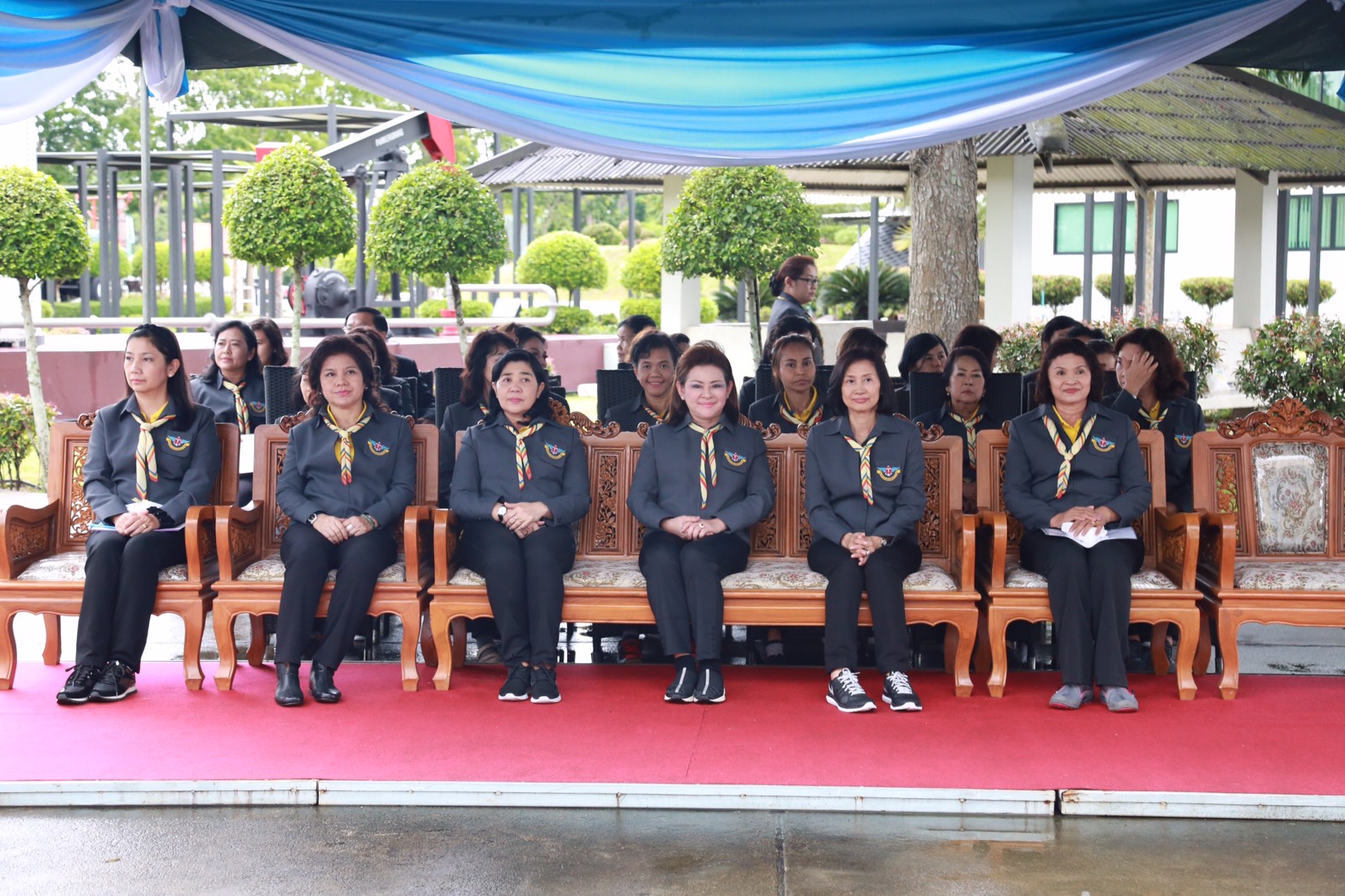 160 นายกสมาคมภริยาฯ เป็นประธานในพิธีเปิดอาคารของใช้ส่วนพระองค์ สมเด็จพระศรีนครินทราบรมราชชนนีพระบ...
