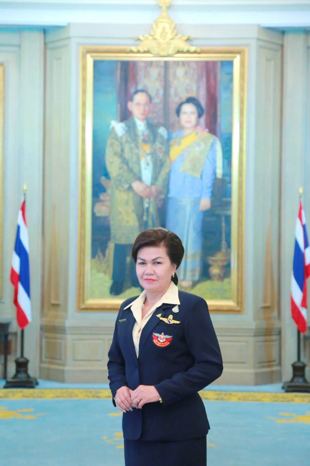 ๐๗๗ เมื่อวันที่ ๑๕ พฤษภาคม ๒๕๖๒ นายกสมาคมภริยาฯ ร่วมพิธีประดับเครื่องหมายความสามารถในการบินชั้นกิตติมศักดิ์ ณ ห้องรับรอง กองทัพอากาศ