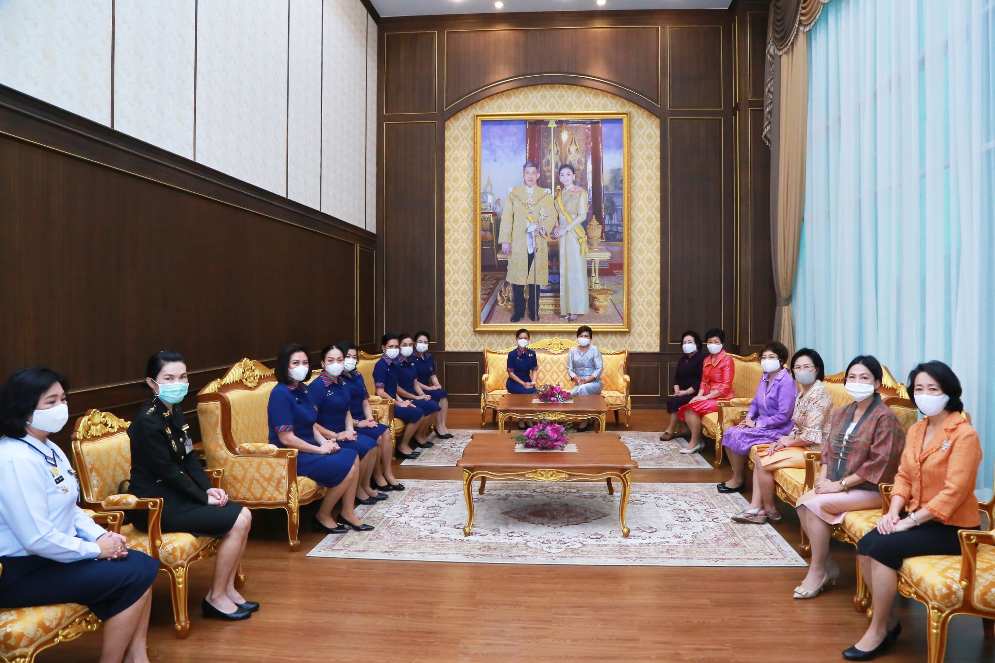 ๐๓๔ นายกสมาคมฯ ต้อนรับคุณบุษกร ศรีสวัสดิ์ นายกสมาคมแม่บ้านกองบัญชาการกองทัพไทย