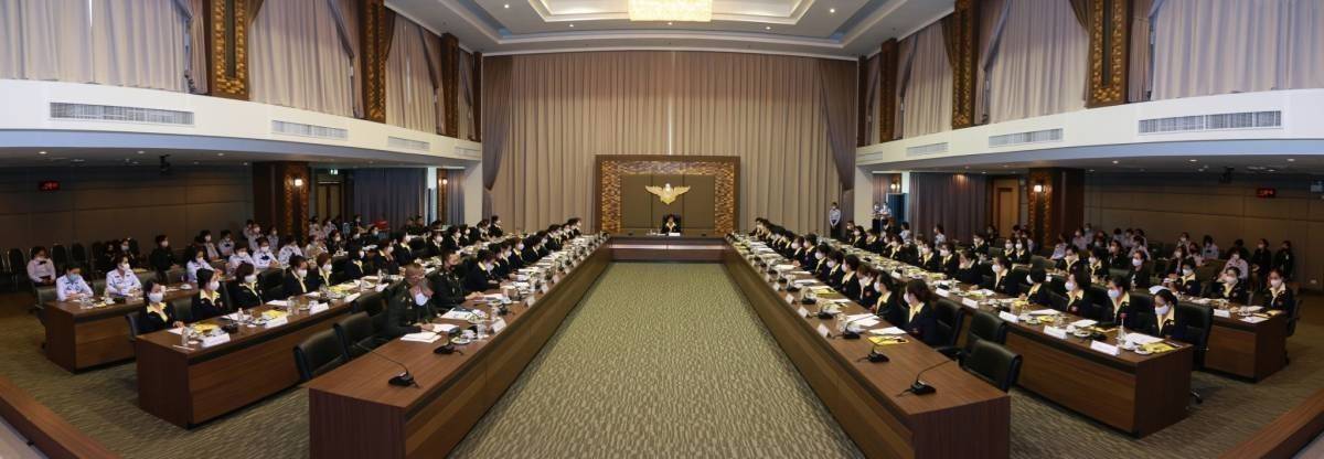 ๐๐๗ นายกสมาคมภริยาข้าราชการสำนักงานปลัดกระทรวงกลาโหม เป็นประธานการประชุมใหญ่สามัญประจำปี ๒๕๖๔ เพื่อแถลงนโยบายการดำเนินงาน