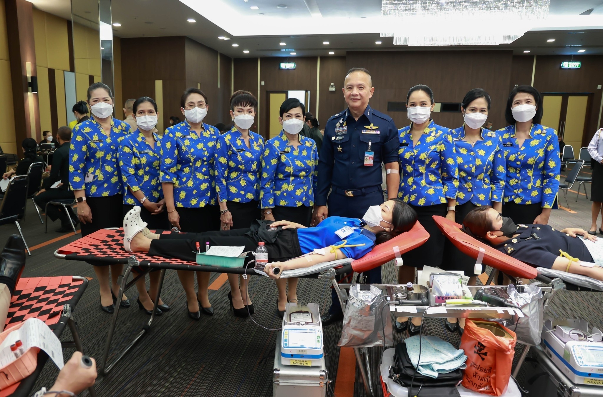 ๑๑๘ คณะกรรมการสมาคมฯ ร่วมกิจกรรมบริจาคโลหิตถวายเป็นพระราชกุศล