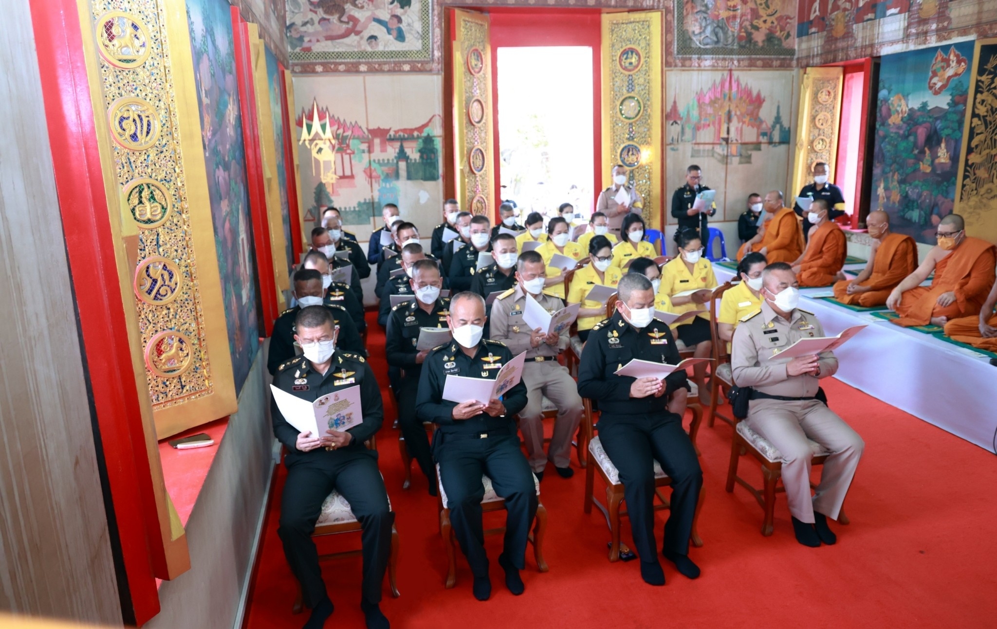 ๐๗๔ พิธีเจริญพระพุทธมนต์ถวายพระพรชัยมงคลแด่ สมเด็จพระเจ้าลูกเธอ เจ้าฟ้าพัชรกิติยาภา นเรนทิราเทพยวดี กรมหลวงราชสาริณีสิริพัชร มหาวัชรราชธิดา