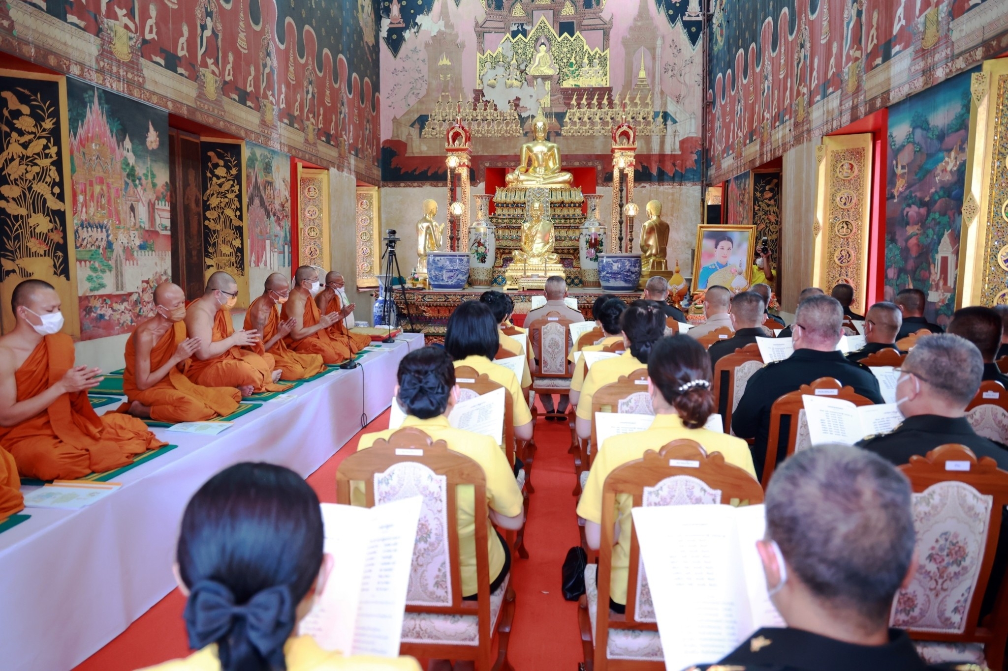 ๐๗๔ พิธีเจริญพระพุทธมนต์ถวายพระพรชัยมงคลแด่ สมเด็จพระเจ้าลูกเธอ เจ้าฟ้าพัชรกิติยาภา นเรนทิราเทพยวดี กรมหลวงราชสาริณีสิริพัชร มหาวัชรราชธิดา