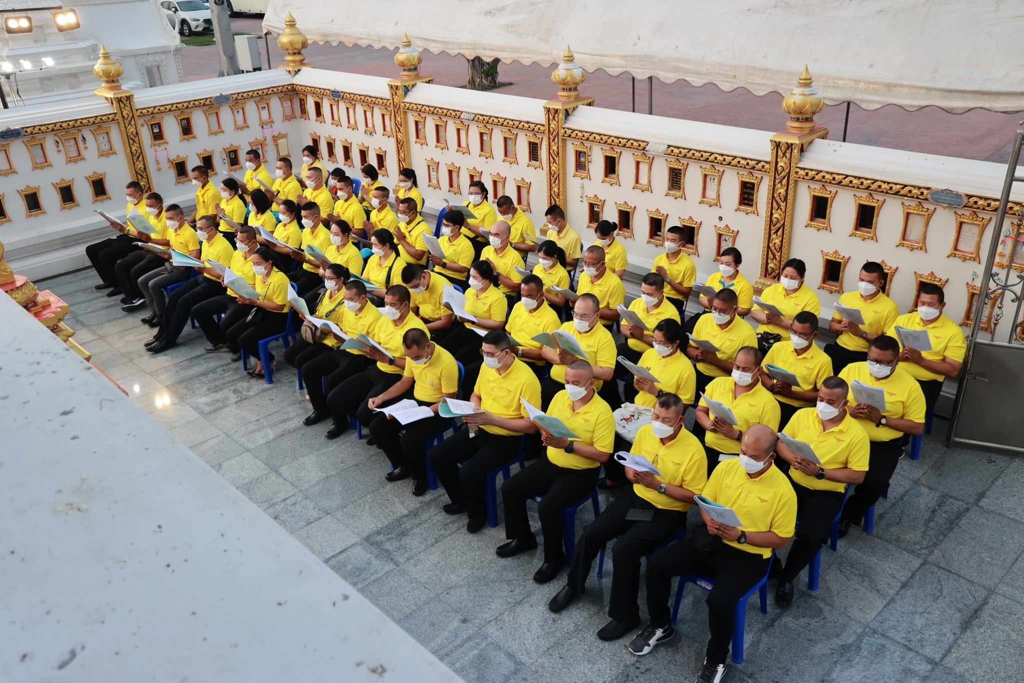 ๐๗๘ พิธีเจริญพระพุทธมนต์ถวายพระพรชัยมงคลแด่ สมเด็จพระเจ้าลูกเธอ เจ้าฟ้าพัชรกิติยาภา นเรนทิราเทพยวดี กรมหลวงราชสาริณีสิริพัชร มหาวัชรราชธิดา