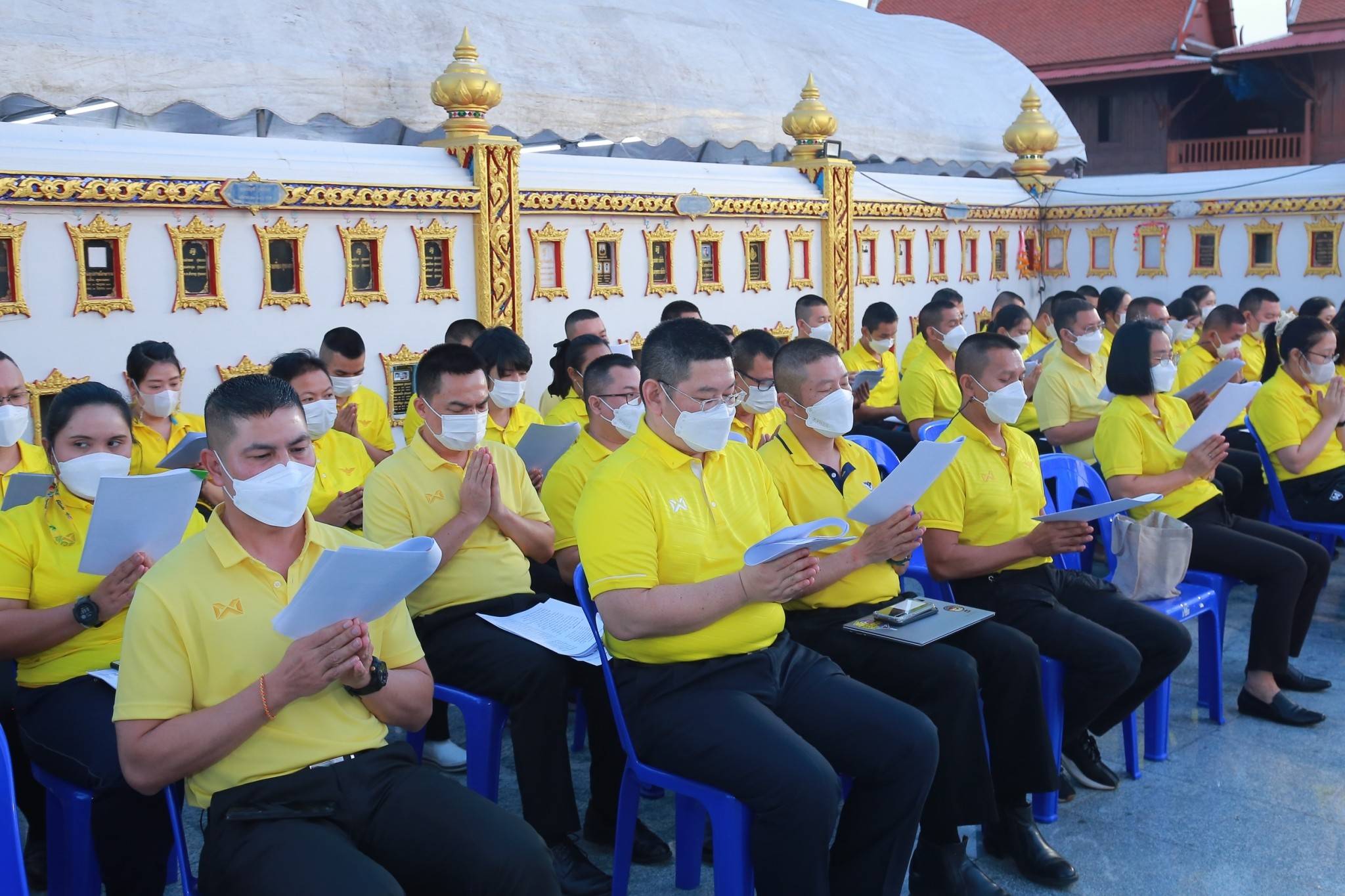 ๐๕๗ พิธีเจริญพระพุทธมนต์ถวายพระพรชัยมงคลแด่ สมเด็จพระเจ้าลูกเธอ เจ้าฟ้าพัชรกิติยาภา นเรนทิราเทพยวดี กรมหลวงราชสาริณีสิริพัชร มหาวัชรราชธิดา