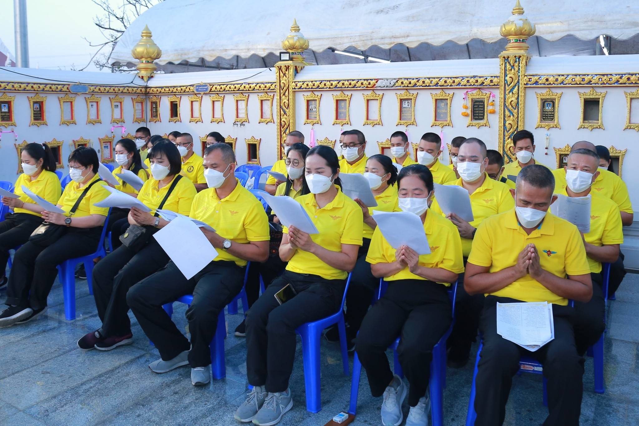 ๐๕๗ พิธีเจริญพระพุทธมนต์ถวายพระพรชัยมงคลแด่ สมเด็จพระเจ้าลูกเธอ เจ้าฟ้าพัชรกิติยาภา นเรนทิราเทพยวดี กรมหลวงราชสาริณีสิริพัชร มหาวัชรราชธิดา