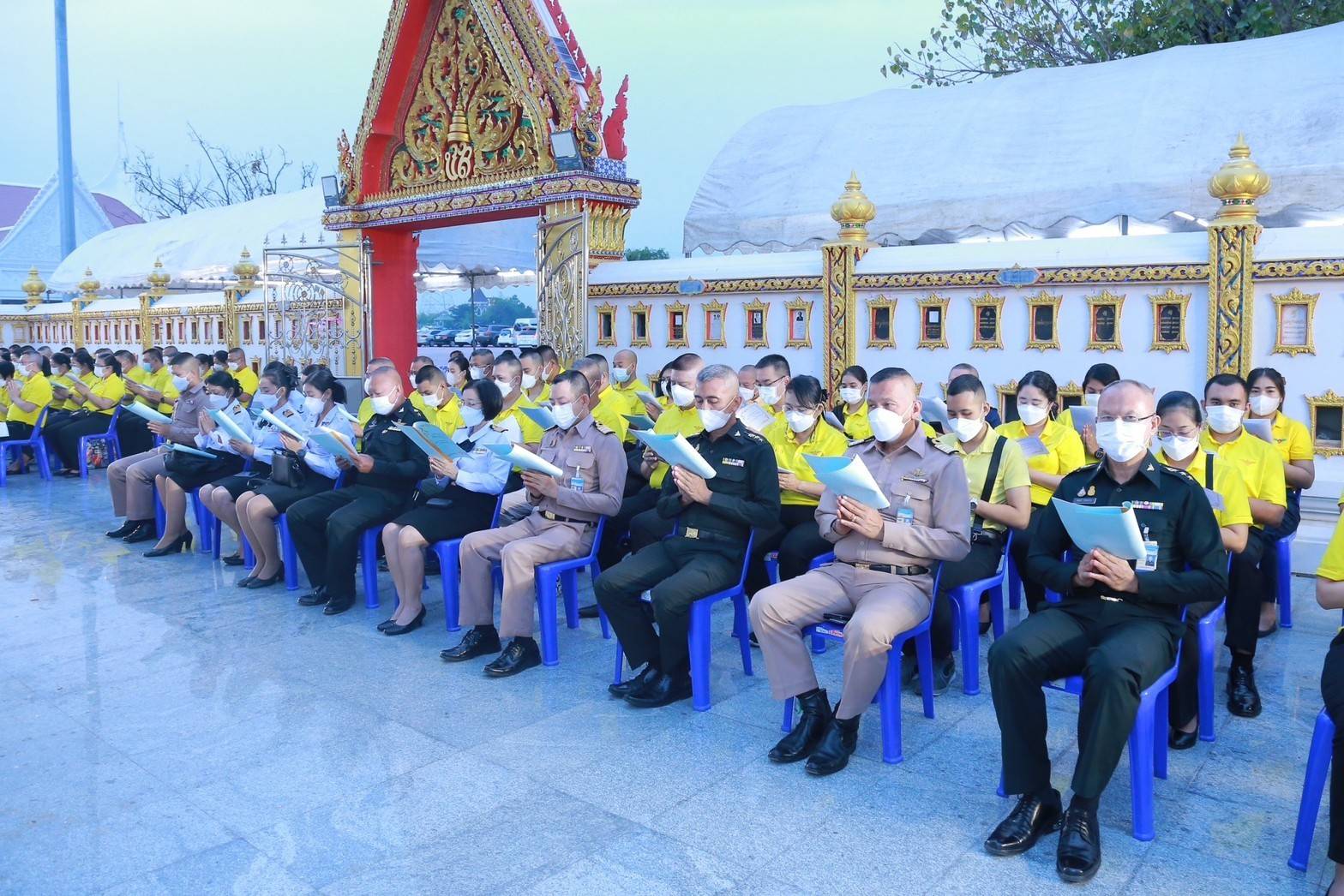 ๐๕๙ พิธีเจริญพระพุทธมนต์ถวายพระพรชัยมงคลแด่ สมเด็จพระเจ้าลูกเธอ เจ้าฟ้าพัชรกิติยาภา นเรนทิราเทพยวดี กรมหลวงราชสาริณีสิริพัชร มหาวัชรราชธิดา
