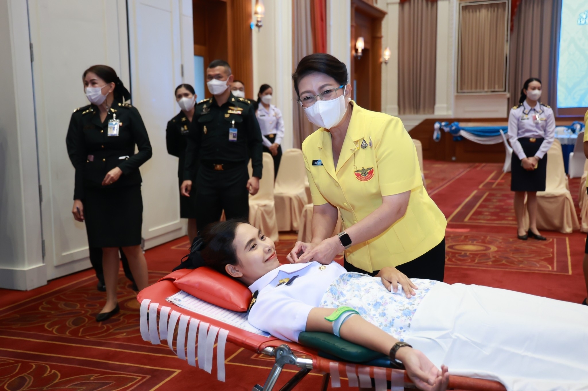 ๑๒๙ คณะกรรมการสมาคมฯ ร่วมกิจกรรมบริจาคโลหิตถวายเป็นพระราชกุศล