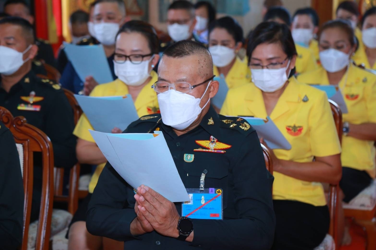 ๐๖๒ พิธีเจริญพระพุทธมนต์ถวายพระพรชัยมงคลแด่ สมเด็จพระเจ้าลูกเธอ เจ้าฟ้าพัชรกิติยาภา นเรนทิราเทพยวดี กรมหลวงราชสาริณีสิริพัชร มหาวัชรราชธิดา