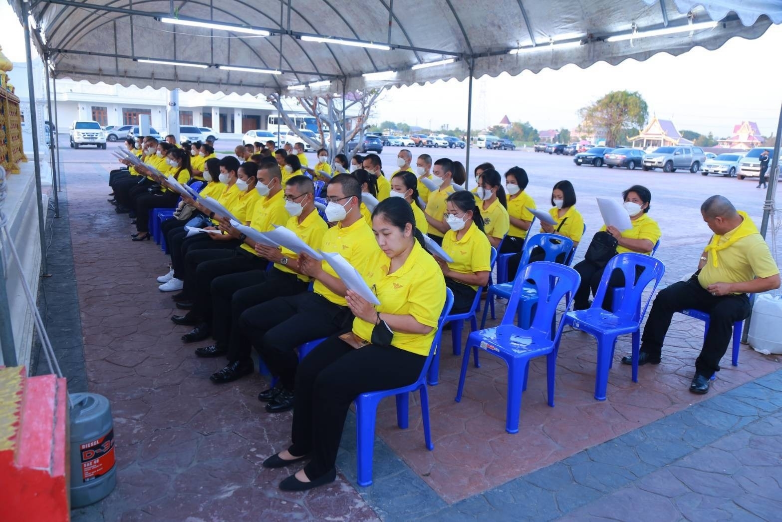 ๐๖๒ พิธีเจริญพระพุทธมนต์ถวายพระพรชัยมงคลแด่ สมเด็จพระเจ้าลูกเธอ เจ้าฟ้าพัชรกิติยาภา นเรนทิราเทพยวดี กรมหลวงราชสาริณีสิริพัชร มหาวัชรราชธิดา