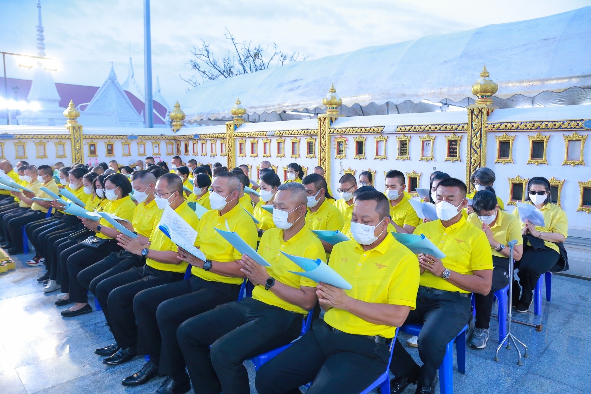 ๐๕๔ พิธีเจริญพระพุทธมนต์ถวายพระพรชัยมงคลแด่ สมเด็จพระเจ้าลูกเธอ เจ้าฟ้าพัชรกิติยาภา นเรนทิราเทพยวดี กรมหลวงราชสาริณีสิริพัชร มหาวัชรราชธิดา