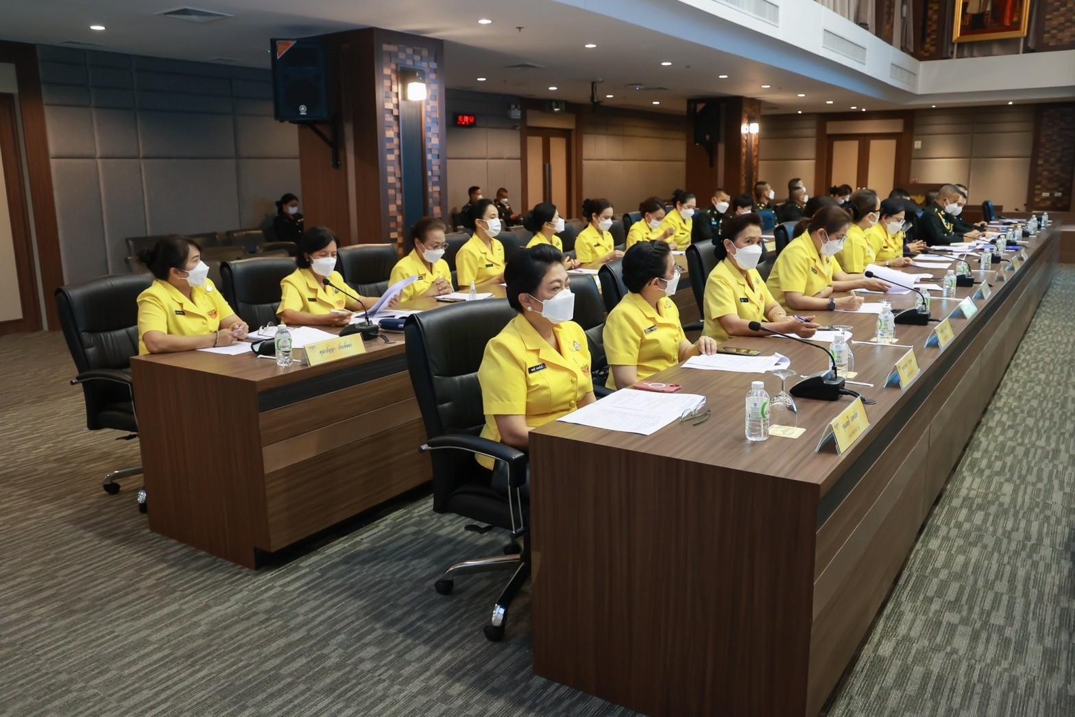 ๐๗๓ นายก สคภ.สป. เข้าร่วมการประชุมสรุปปัญหาข้อขัดข้องและแนวทางการแก้ไข ในการออกร้านงานกาชาดประจำปี ๒๕๖๕