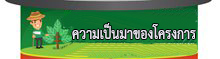 ความเป็นมาของโครงการ