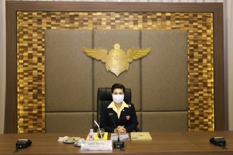 ๐๕๖ นายกสมาคมภริยาฯ เป็นประธานการประชุมปิดปีงบประมาณ ประจำปี​ ๒๕๖๔